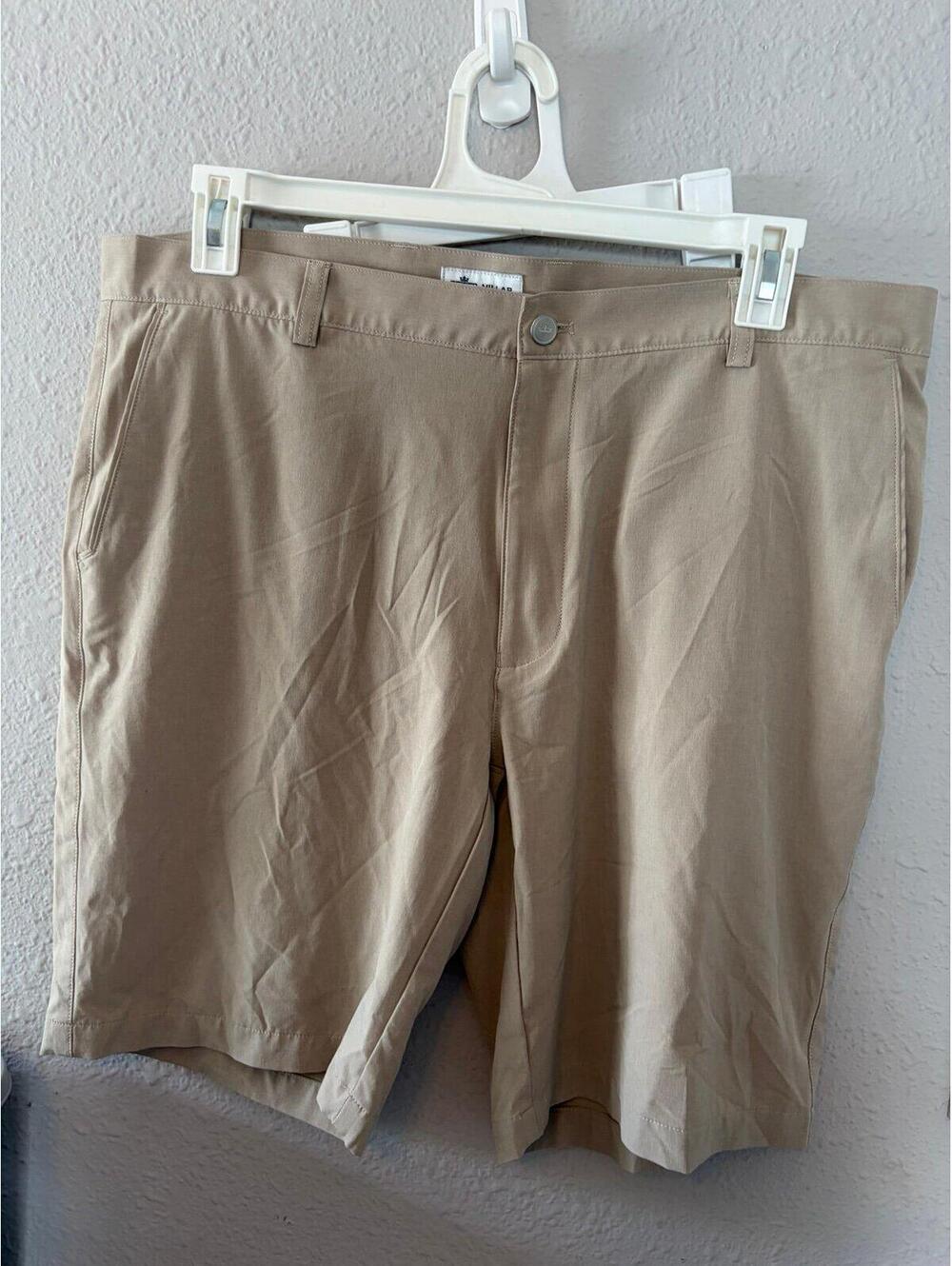 Men's Peter Millar Beige Shorts size 38. Stain spot as shown